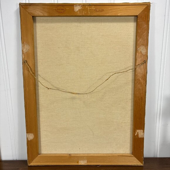 Vintage Thelma Stobie Oil Painting Lake & Mountain Landscape Canadian Nature Art - Picture 9 of 12